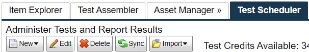 FT Test Scheduler Tab Import Option